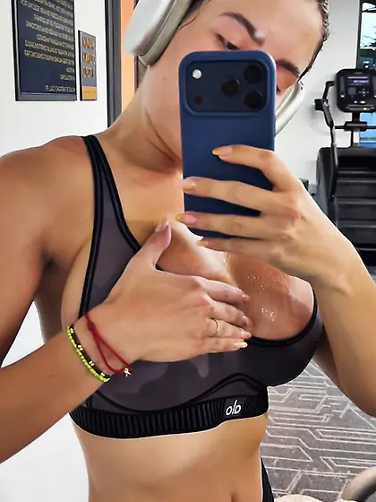 Curious wife's friend selfie