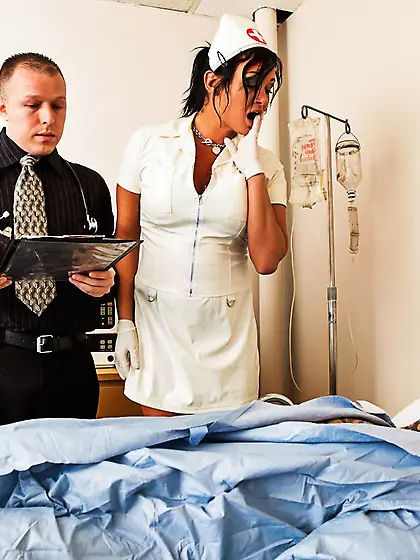 The big titted nurse Tory Lane let the patient get hot sex fun w