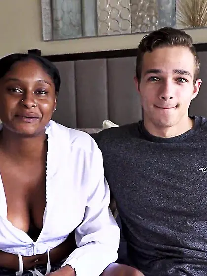 Curvy ebony teen pounded hard by muscular...