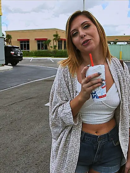 Blonde reverse bang bus