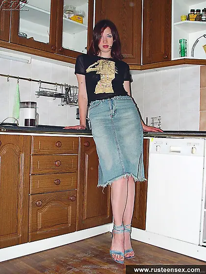 Naked Russian housemaid