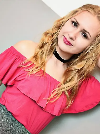 White teen blonde hair