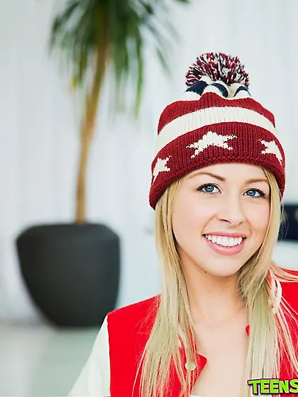 Blue eyed blonde red