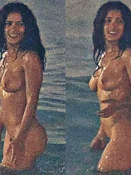 Salma Hayek nude collage