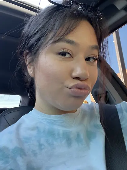 Hitting my friends Latina sister guts