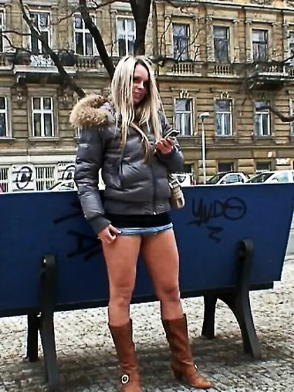 Hot young blond streets