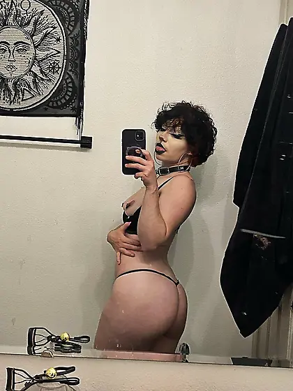 Petite amateur goth submissive slut