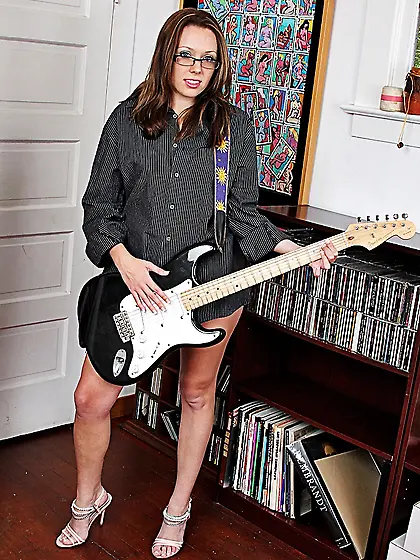 Chubby beautiful brunette teen