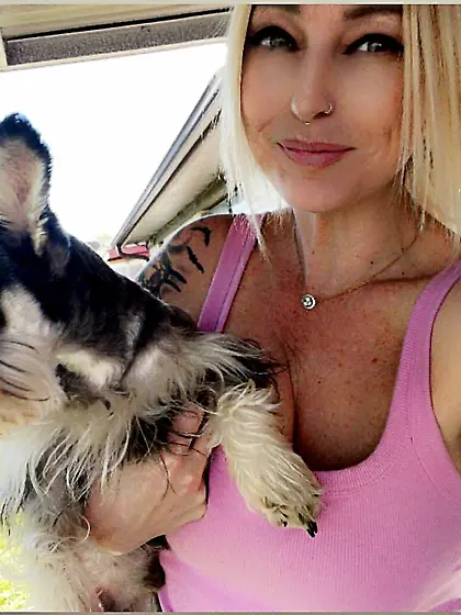 Crystal shows her tits off on the Texas beach