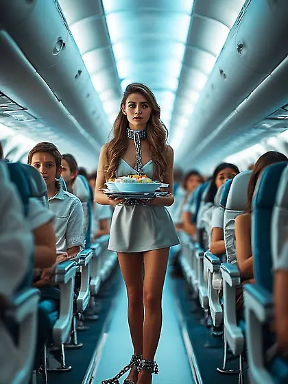 Not Virgin Airlines! Slave Flight Attendants