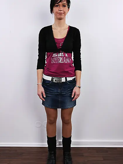 Slim seductive chick cool