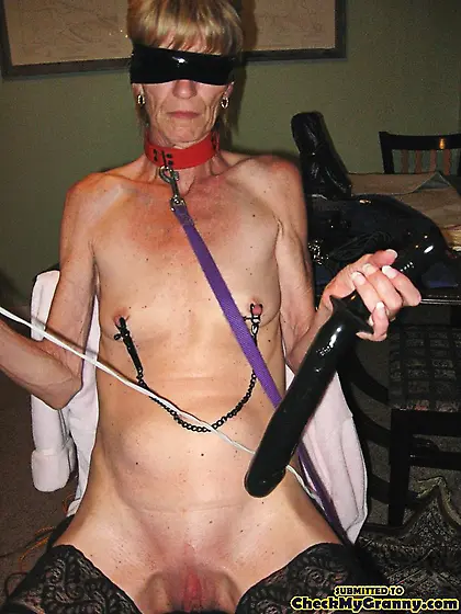 Granny bondage joyously accepts