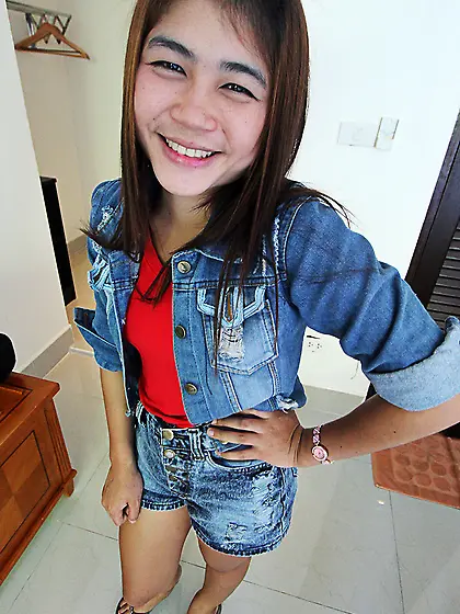 Asian cutie shows what she is capable of but only just barely