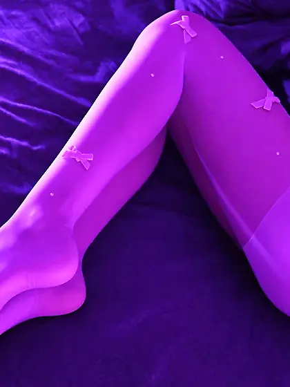 Legs & feet in purple glow