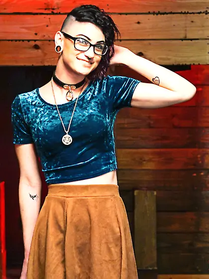 Skinny freak sub gets huge cock in mouth...