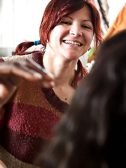 Clean hairy ebony pussy