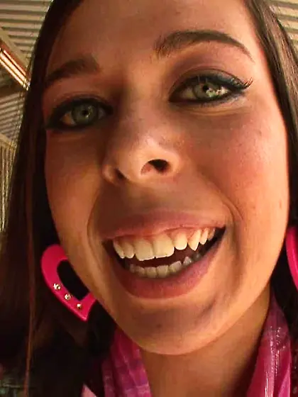 Blue eyed slut tanned