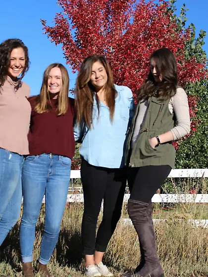 Four Sluts Show Their Butts