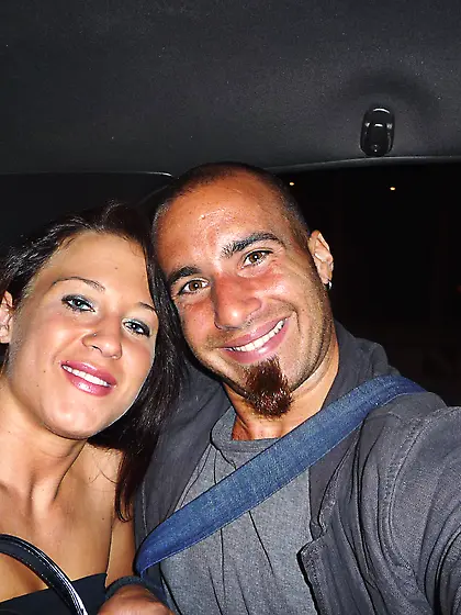 Amateur picture collection featuring a blue-eyed brunette beauty