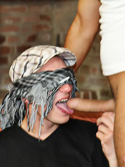 Lusty gay face cum