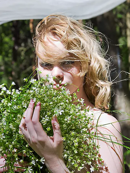 Hot girl posing nude