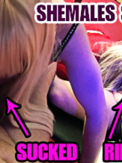 Horny trannies pleasing a black dude