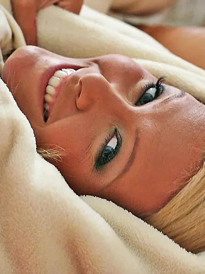 Sophie Moone and her alluring lover strip together and have amaz