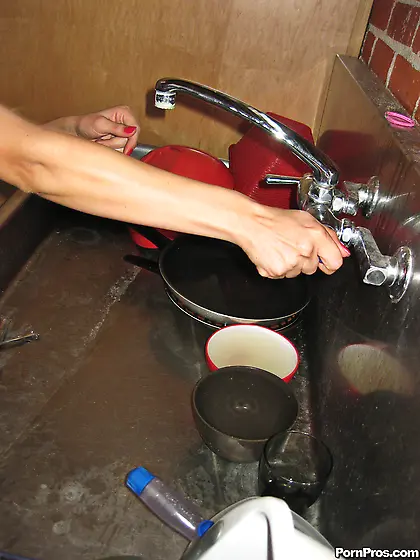 Brunette was about to eat her lunch when a dude offered her to t