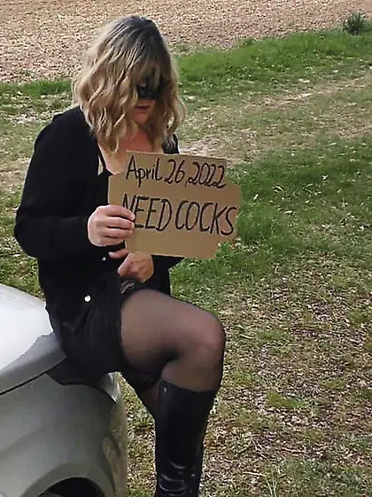 Me fucked by random strangers at a dogging spot