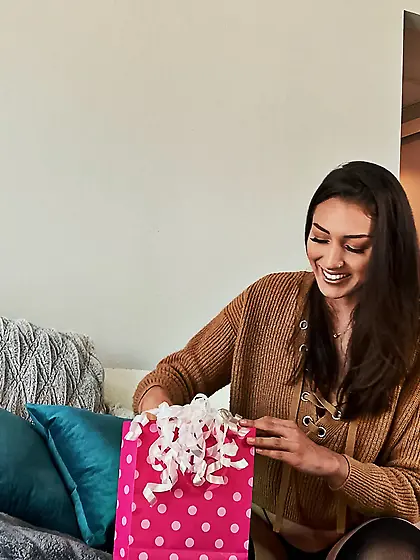 Bella Rolland plays with various sex toys in bed