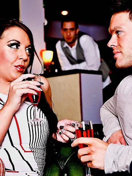 Busty milf chick bangs some dude in hot lingerie and gets cum sh