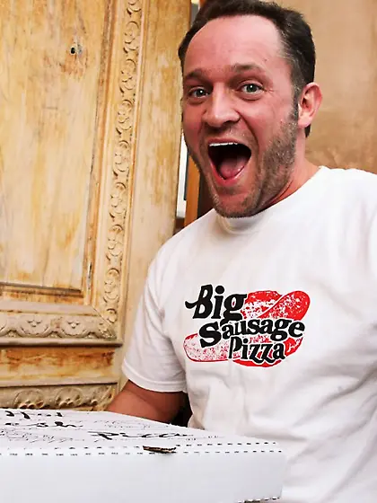 Charlee Chase green pizza dude in a bikini and blows his throbbi