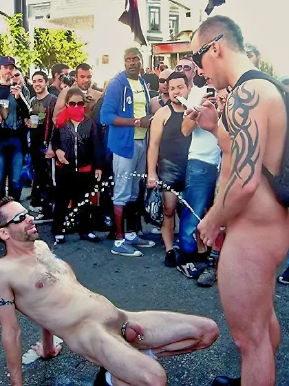 pissed on in public