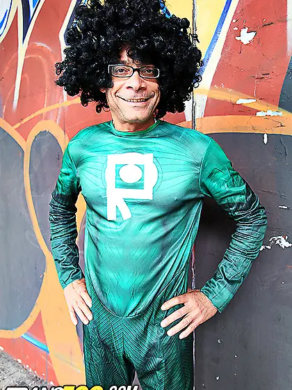 Sizzling transgender floral bikini