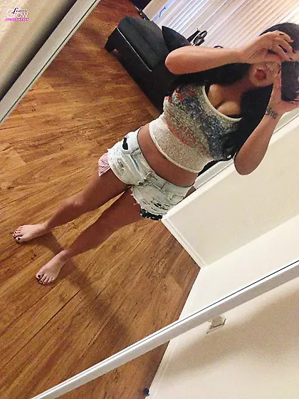 Party girl takes relaxed