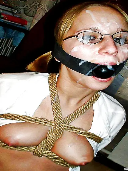 Slaves showing their cum soaked faces