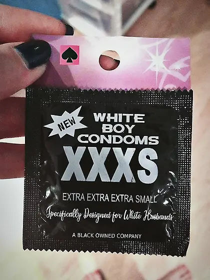 Finally! They make condoms in wh*te boi size!