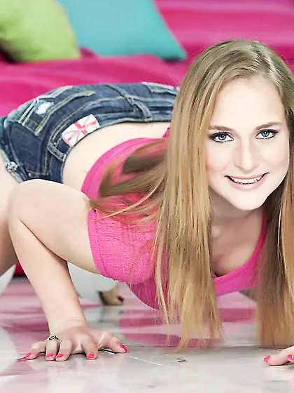 American sexy ass high heels blonde