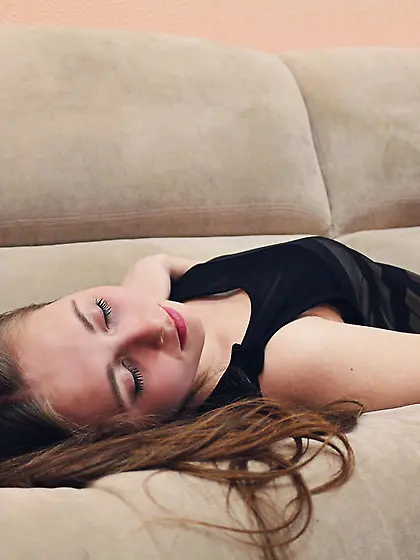 White teen auburn hair