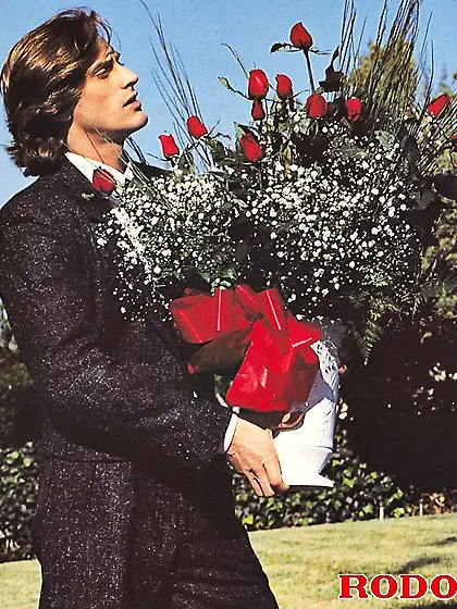 Charming retro seducing guy