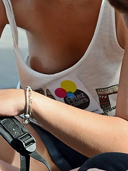 oops downblouse flashing caught 8