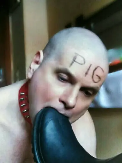 my scat toilet and boot licking slave pig