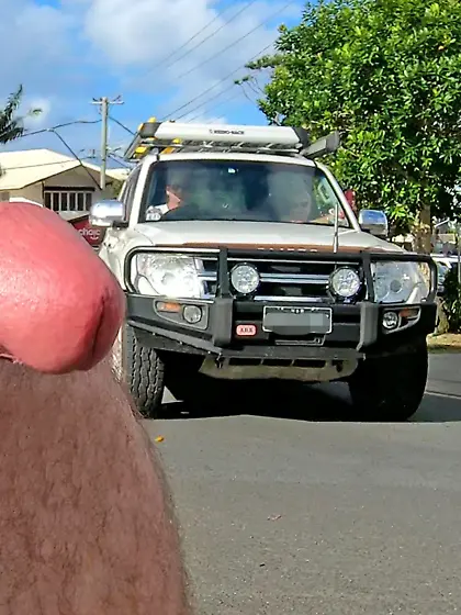 WNBR Byron Bay publlic erection crosses a street