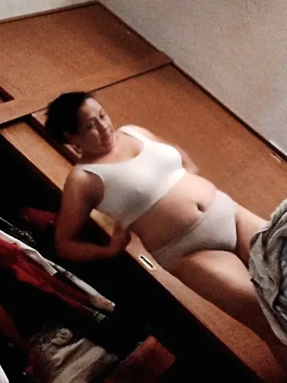 My fat mom in underwear,  leave your comments