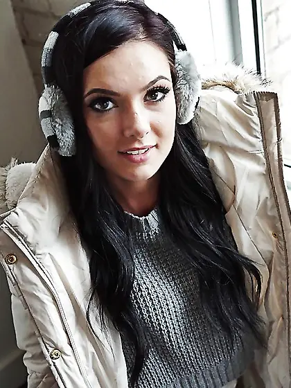 Canadian tiny tits teen brunette