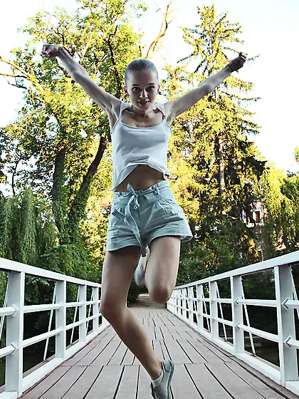 Milena D strips her seductive lingerie in front of the camera an