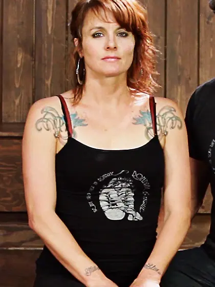 Inked redhead black shirt