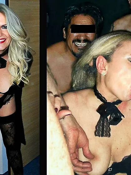 Amateur granny gang banged