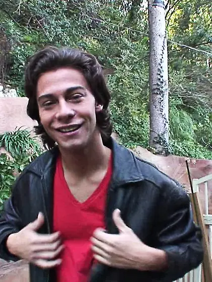 Tied brunette toy pussy