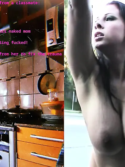 Mery caption: Gianna in Public